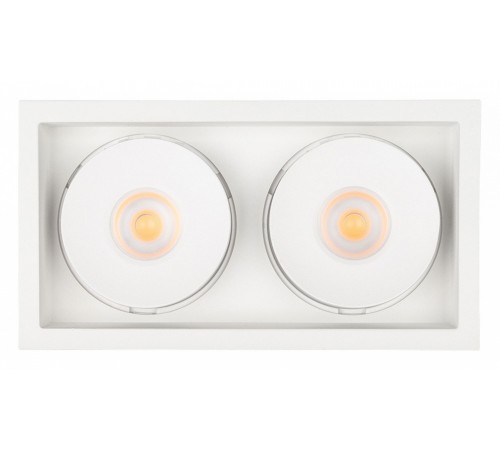 Встраиваемый светильник Arlight 028150 CL-SIMPLE-S148x80-2x9W Day4000 (WH, 45 deg)