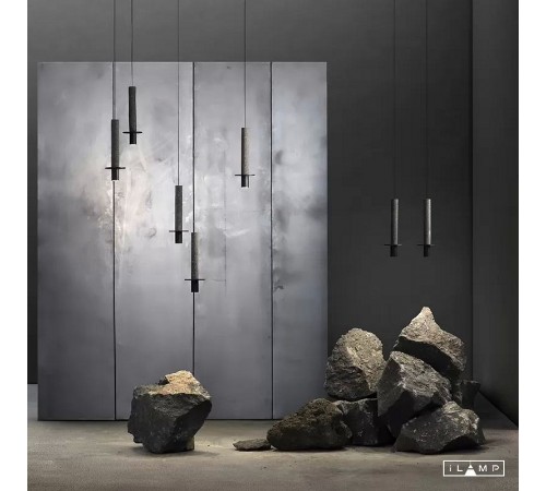 Подвесной светильник iLamp 10704P/1-D150 BK-GR Lofty