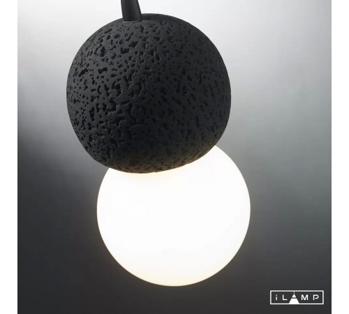 Подвесной светильник iLamp 10694P/1-D100 BK-WH Foxtrot