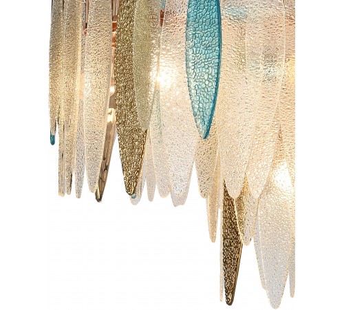 Подвесная люстра Natali Kovaltseva TRIADA 91002/15C GOLD Triada