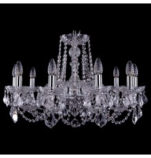 Подвесная люстра Bohemia Ivele Crystal 1402/10/240/Ni/Leafs 1402