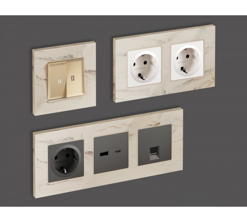 Рамка на 3 поста Ambrella Volt AF930603 Grand