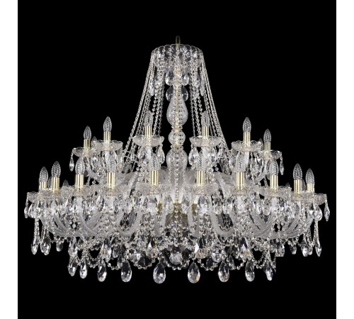 Подвесная люстра Bohemia Ivele Crystal 1411/24+12/460/G 1411