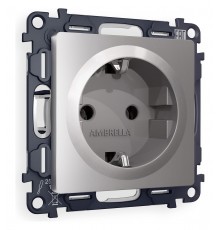 Розетка с заземлением, без рамки Ambrella Volt MA506010 Quant