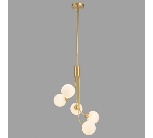 Люстра на штанге Belfast L-8130-5A BR GL Bryson