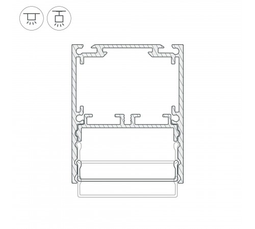 Профиль накладной Arlight 044670 SL-LINE