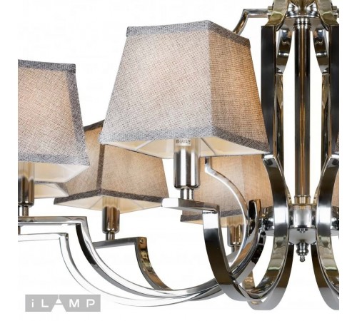 Подвесная люстра iLamp 6943-10 CR Hilton