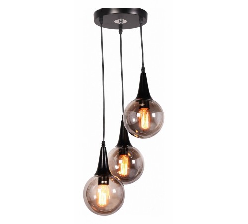 Подвесной светильник LUMINA DECO LDP 11191-3 BK Rocherro