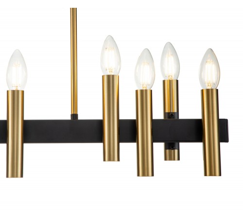 Люстра на штанге Indigo 13009/12PL Black Cero