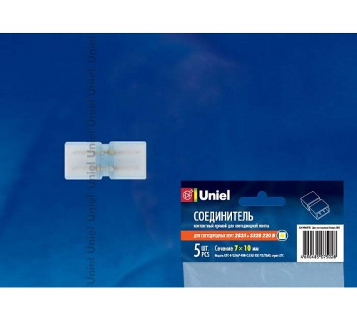 Соединитель лент линейный жесткий Uniel 10824 UTC-K-12