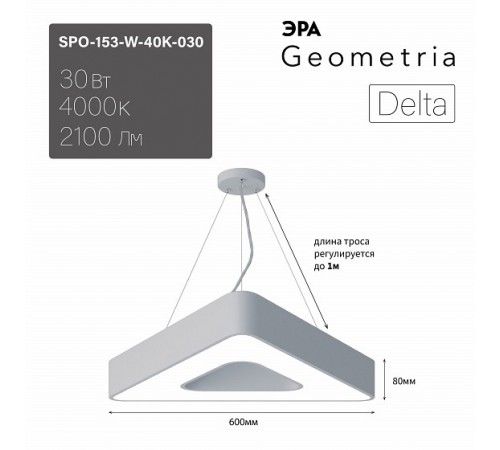 Подвесной светильник Эра Б0058872 Delta