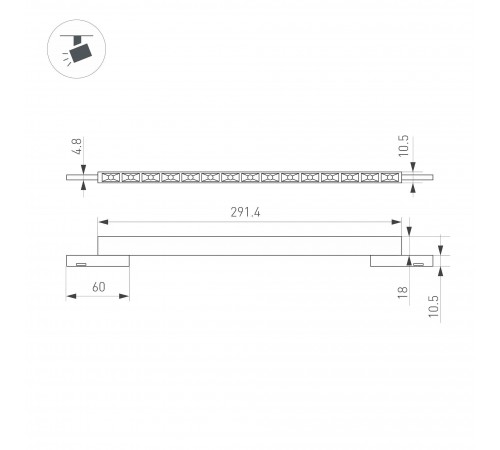 Накладной светильник Arlight 043275 MAG-MICROCOSM