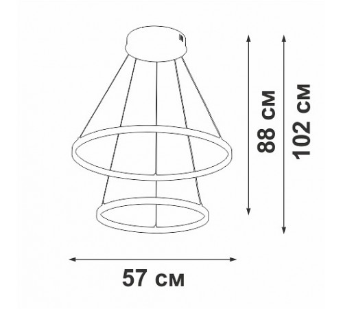 Подвесной светильник Vitaluce V2691DT-0/2S V2691DT