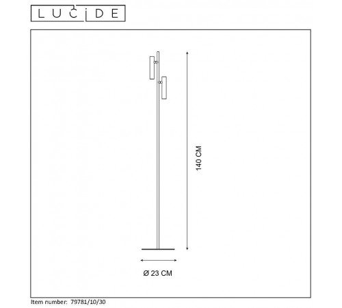 Торшер Lucide 79781/10/30 Philon
