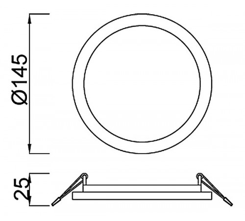 Встраиваемый светильник Mantra C0181 Saona