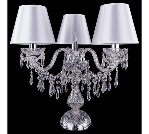 Настольная лампа декоративная Bohemia Ivele Crystal 1403L/3/141-39/Ni/SH21-160 5703