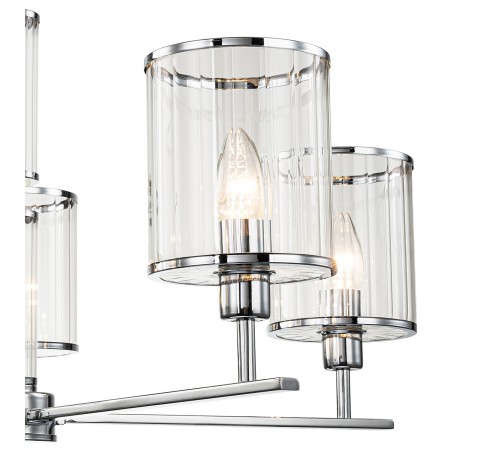 Люстра на штанге Indigo 13022/5R Chrome Dante