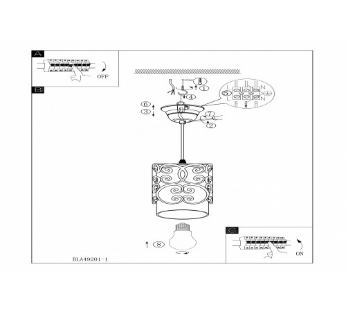 Подвесной светильник Eglo ПРОМО 49201 Cardigan