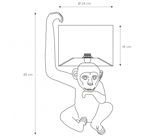 Настольная лампа декоративная Lucide 10502/81/30 Extravaganza Chimp