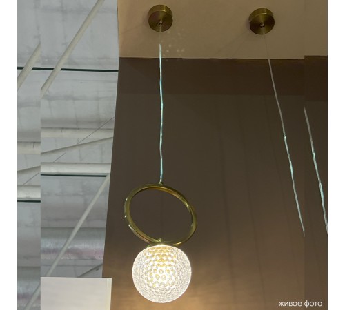 Светильник подвесной Crystal Lux CAROLINA SP1 V1 BRASS