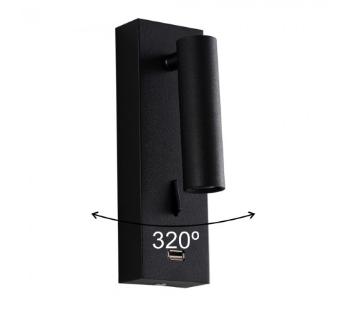 Бра Crystal Lux CLT 210W USB BL