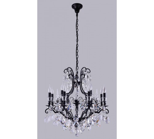 Люстра Crystal Lux MAGNIFICO SP13 BLACK/TRANSPARENT