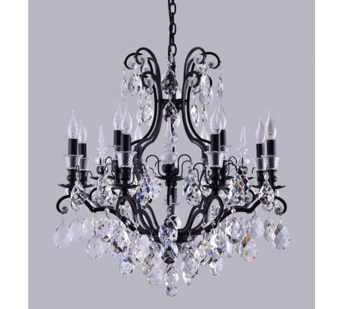 Люстра Crystal Lux MAGNIFICO SP13 BLACK/TRANSPARENT