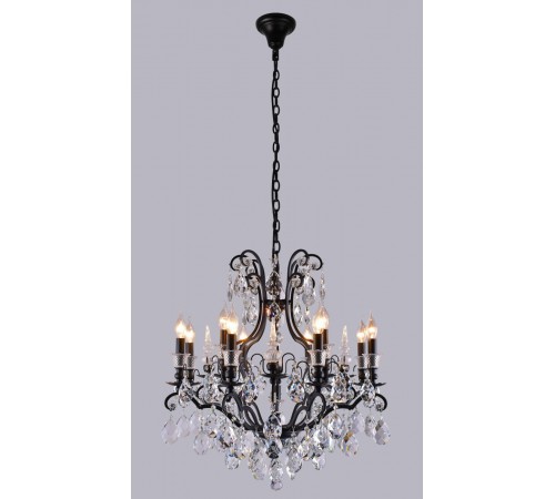 Люстра Crystal Lux MAGNIFICO SP13 BLACK/TRANSPARENT