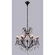 Люстра Crystal Lux MAGNIFICO SP13 BLACK/TRANSPARENT