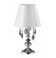 Настольная лампа Crystal Lux MERCEDES LG1 CHROME/SMOKE