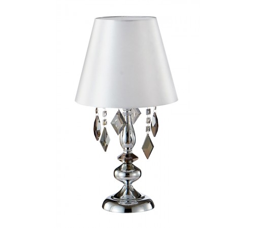 Настольная лампа Crystal Lux MERCEDES LG1 CHROME/SMOKE