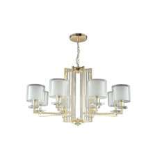 Люстра Crystal Lux NICOLAS SP-PL8 GOLD/WHITE