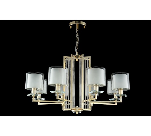 Люстра Crystal Lux NICOLAS SP-PL8 GOLD/WHITE