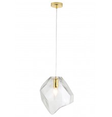 Светильник подвесной Crystal Lux NUESTRO SP1 GOLD/TRANSPARENT