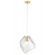 Светильник подвесной Crystal Lux NUESTRO SP1 GOLD/TRANSPARENT