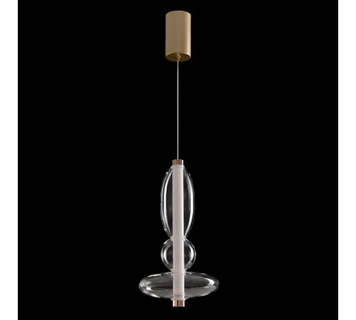 Светильник подвесной Crystal Lux QUASAR SP10W LED TRANSPARENT