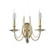 Бра Crystal Lux VICTORIA AP2 GOLD/AMBER