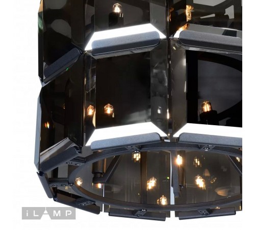 Подвесной светильник iLamp 10490-5+5P BK Panorama