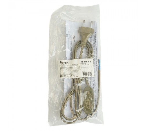 Сетевой провод с выключателем Feron 51039 KF-HK-1-2