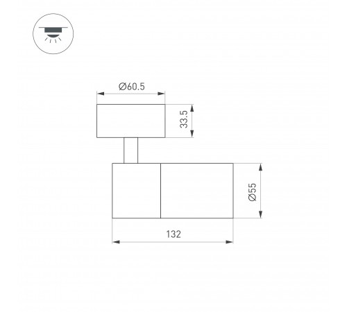 Спот Arlight 051791 SP-ARTEMIS-SURFACE-FLAP-R55-12W