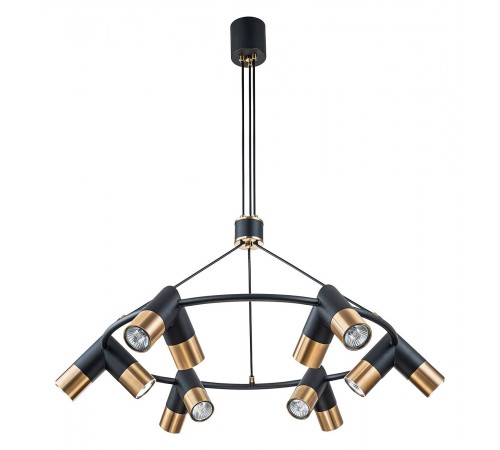 Подвесная люстра Indigo 11036/12P Black Doppio