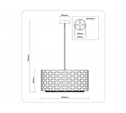 Подвесной светильник Ambrella Light LH41006 LH