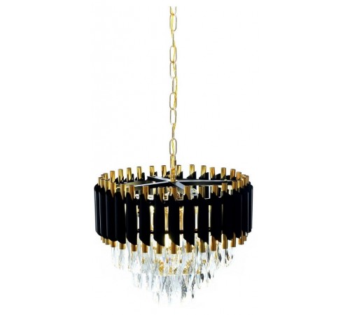 Подвесная люстра LUMINA DECO LDP 6003-400 BK+F.GD Funneli