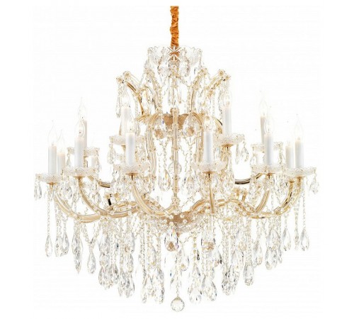 Подвесная люстра iLamp 6071-18 GD+CL Diamond