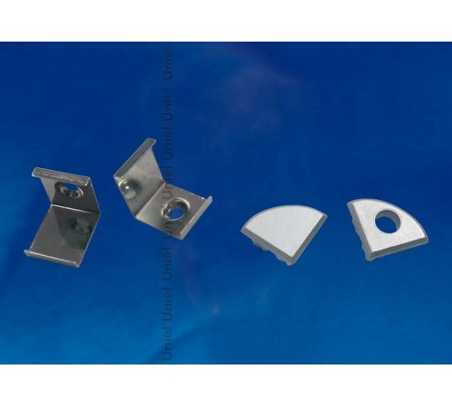 Набор заглушек и скоб для профиля Uniel UL-00000626 UFE-N06 SILVER A POLYBAG
