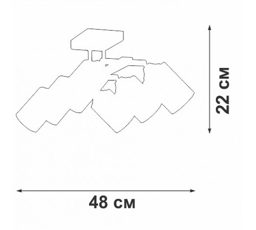 Люстра на штанге Vitaluce V2833-1/6PL V2833