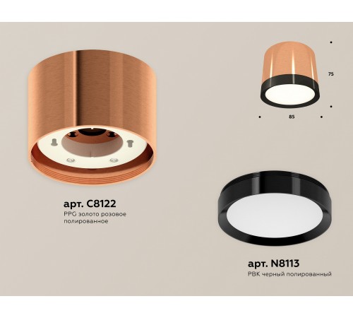 Накладной светильник Ambrella Light XS8122001 XS