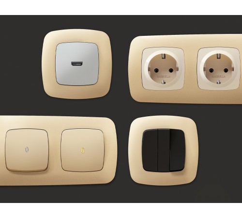 Рамка на 1 пост Ambrella Volt OF140601 Ecta