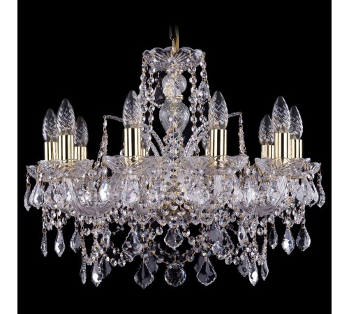 Подвесная люстра Bohemia Ivele Crystal 1411/10/195/G/Leafs 1411