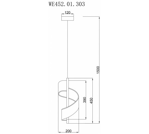 Подвесной светильник Wertmark WE452.01.303 Hilda